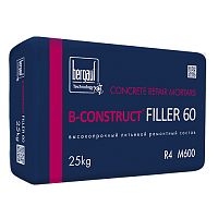 B-Construct FILLER 60, 25 кг, Литьевой ремонтный состав, Bergauf – ТСК Дипломат